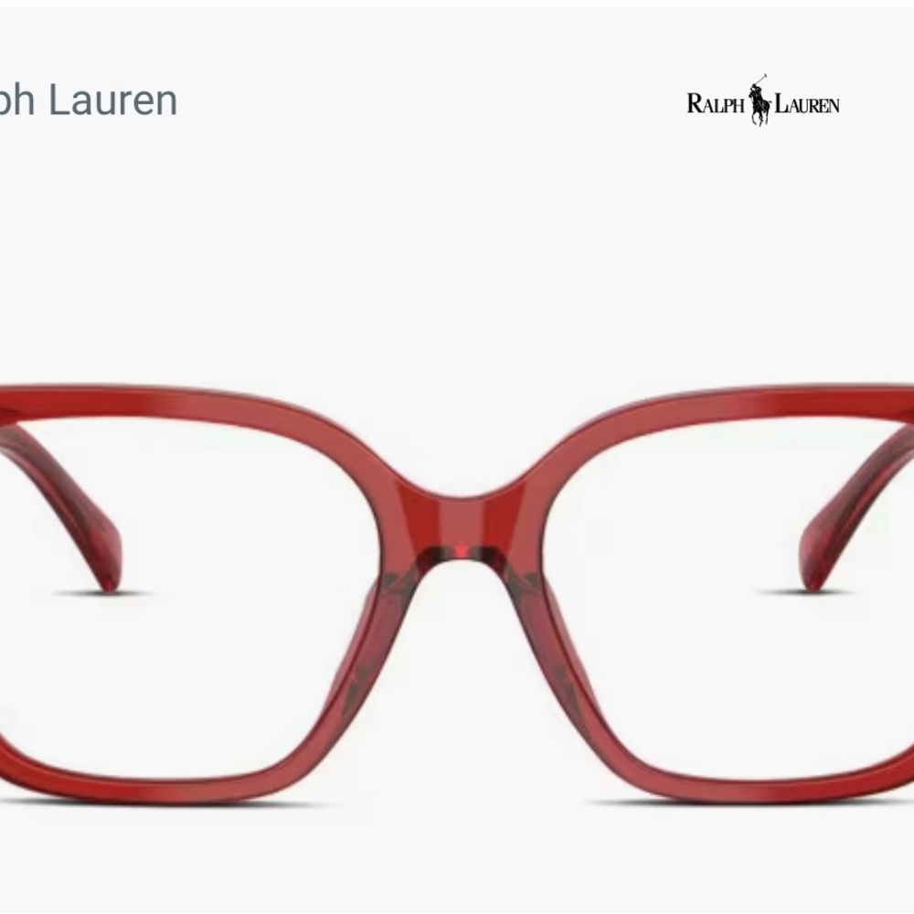 Ralph Lauren Women's Glasses in Vibrant Red